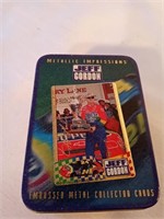 Jeff Gordon embossed mwtal collector cards