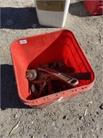 RED PAIL AND CONTENTS