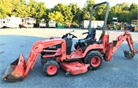 Kubota BX23 Tractor W/ Front End Loader & Backhoe