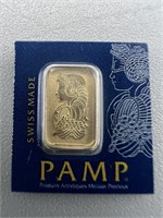 1G 999 Gold Pamp Assay Bar