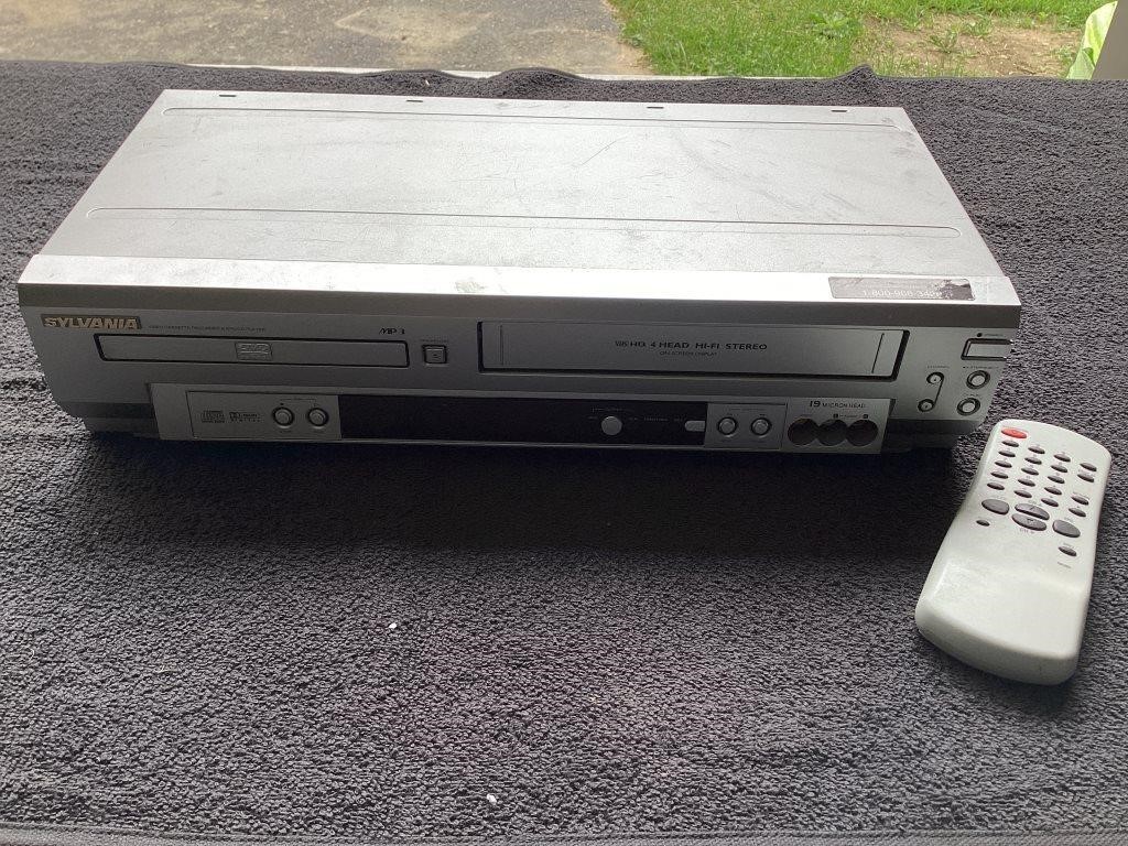 G1) Sylvania VCR, DVD player tested powers up did