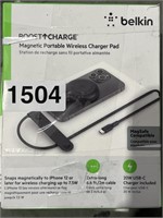 2 BELLIN PORTABLE WIRELESS CHARGER PADS RETAIL $60