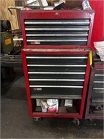 Top & Bottom Tool Box with tools