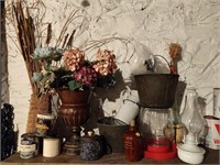 Oil Lamp, Decorative Items, etc