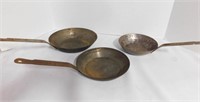 3 Vintage Camping Frying Pans