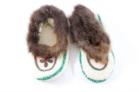 Cree-Metis Canada Crafted Embroidered Moccasins