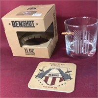 BENSHOT 11 OZ ROCKS GLASS NIB