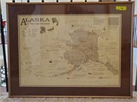 ALASKAN LAST FRONTIER MAP- 34X26