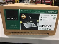 NIB stainless sink set