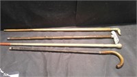 4 PIECE LOT OF CANES