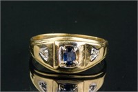10k Gold 0.46ct Sapphire and Diamond Ring CRV$1600