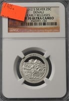 Silver U.S. Denali Early Releases Quarter 2012 NGC