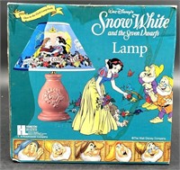 Vintage 90's Snow White & Seven Dwarfs Table Lamp