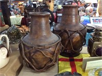 Pair of decorative clay vases
