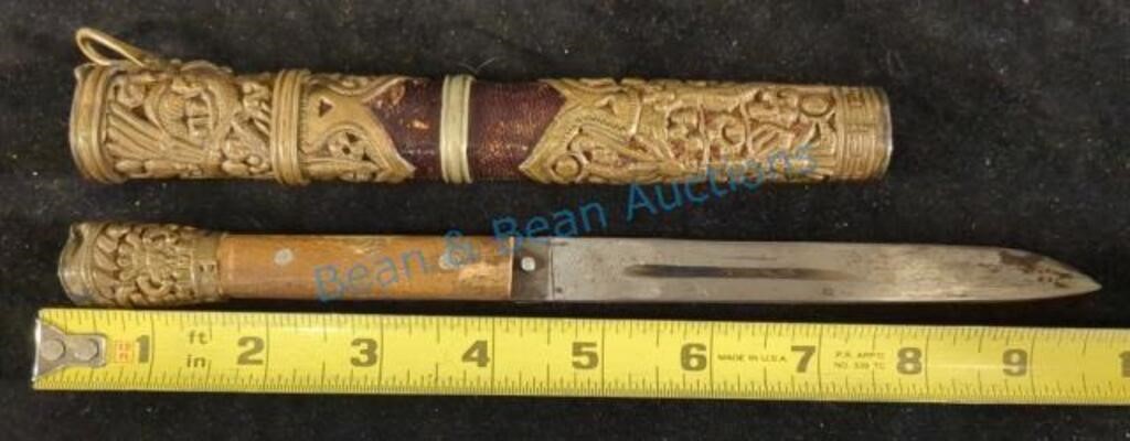 19th century Chinese traveling Trousse knife