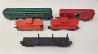 (5) Ho Scale Train Cars