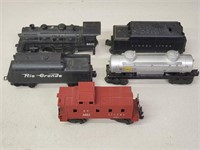 (5) Ho Scale Lionel Train Cars