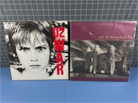 2X U2 RECORD ALBUMS VINTAGE