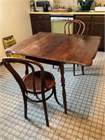 Wood Dining Table and Chairs Set