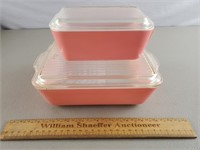 Vintage Pyrex Refrigerator Dishes - Lids Chipped