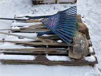 PALLET SHOVELS, RAKES