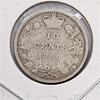 1900 Canada Sterling Silver 10-Cent Coin