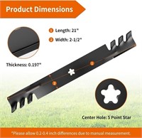 Mower Blades for 42 Lawn Tractor