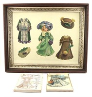 Tuck Paper Doll Set & Clothes w/ Original Box