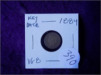 Canada 1884 5 Cent KEY DATE VG8 Books $185