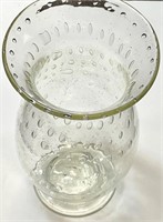 Mid-Century Modern Controlled Bubble Glass Vase