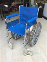 Vintage Wheelchair With Mesh Seat and Back