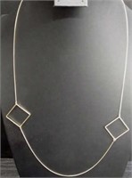 28" square pattern necklace