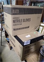 2 BOXES NEW LG NITRILE GLOVES