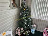 3 Christmas Trees & Decor