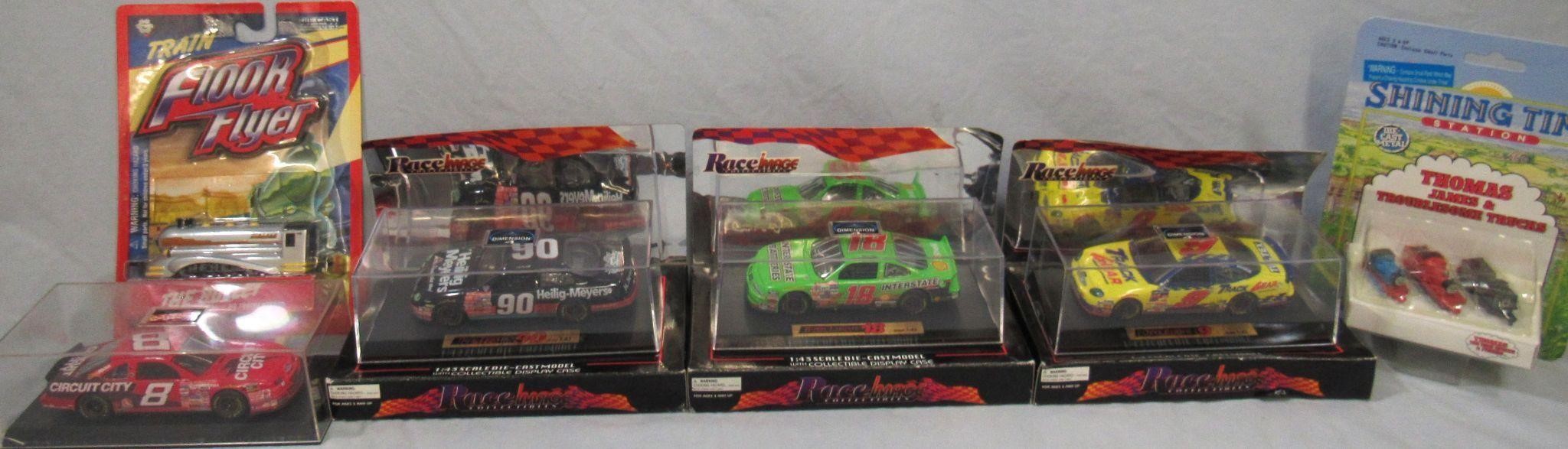 6 RACE CAR COLLECTIBLES AND MORE