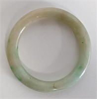 Antique Chinese Hetian White Jade Bangle