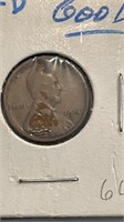 1914-D penny good condition