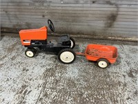 Allis-Chalmers 7045 pedal tractor and matching 2