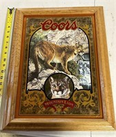 Coors Mirror Nature's series #3 Mountain Lion