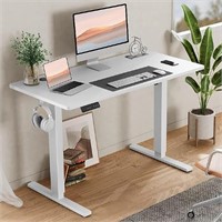 SMUG Electric Standing Desk, White
