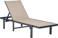 Aluminum Lounge Chair, Adjustable, Outdoor