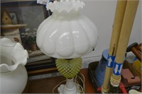 Vintage hobnail lamp