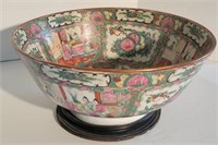 Unique Japanese Hand Painted Large Bowl