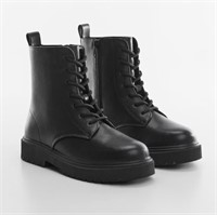 MNG Kids Lace-up leather boots-US 5