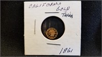 1861 California Gold Token