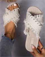 Women's Lightweight Flat Slippers-8.5-9 W US