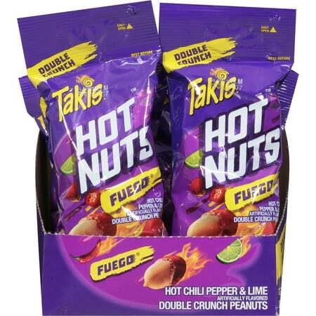 Takis Fuego Hot Nuts 12pc/3.2oz Snack Box
