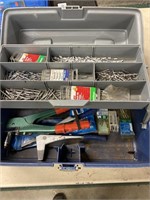 Pop rivet gun’s and pop rivets in a toolbox