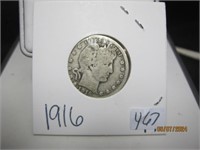 Barber Quarter Dollar 1916