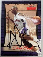 Raptors Chris Bosh Signed Card with COA